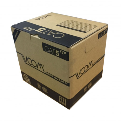 Cáp mạng Vcom Cat 5E FTP 24AWG 4 Đôi – Vỏ PVC 305m