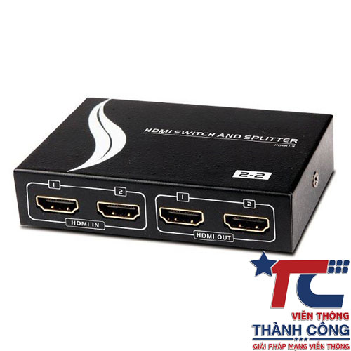 Bộ chia HDMI 2 vào 2 ra – chất lượng chính hãng, giá rẻ