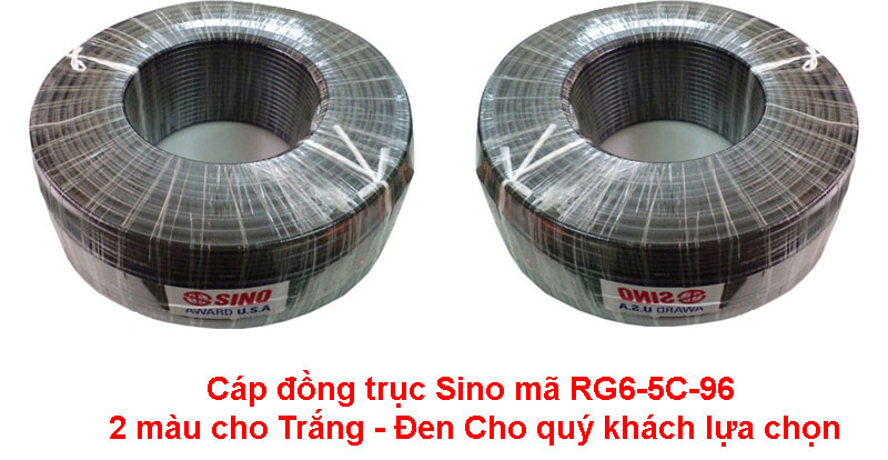 Cáp đồng trục Sino RG6-5C-96
