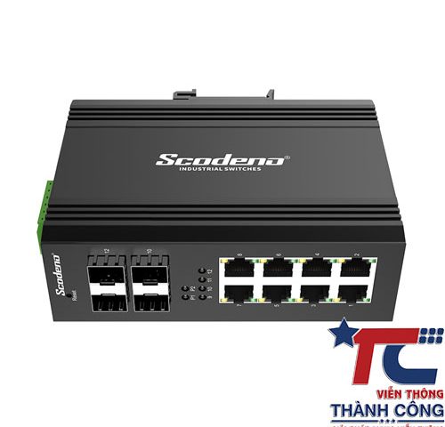 Switch mạng Scodeno XPTN-9000-65-4GX8GT 12port